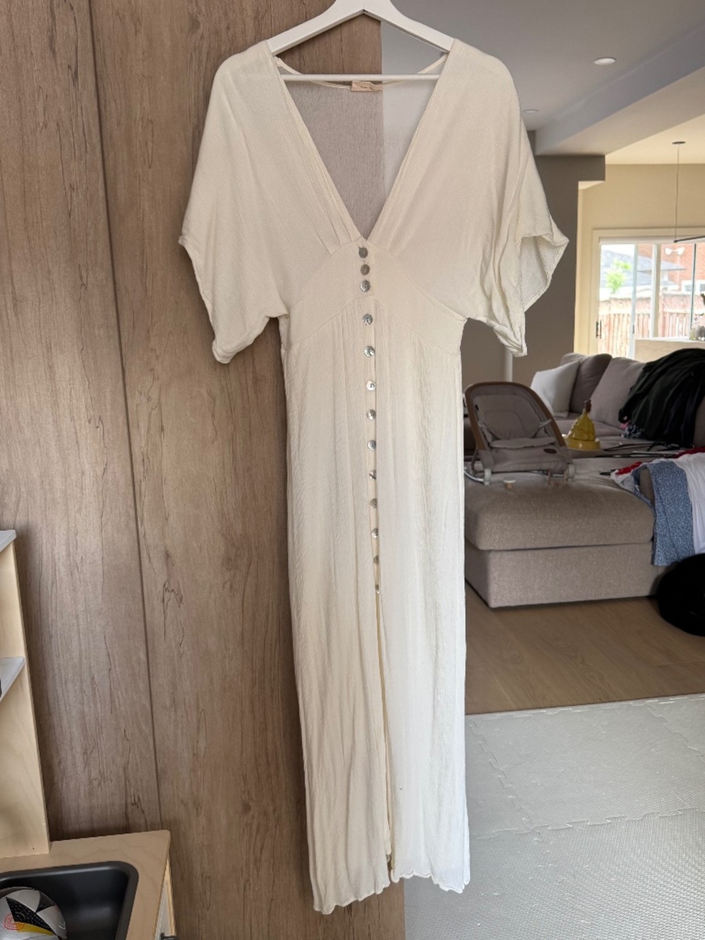 Cream Midi Dress